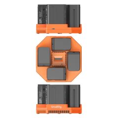 SmallRig 4834 NP-F970 4 Kanallı Kamera Pil Şarj Cihazı ve 4 Pil Takımı