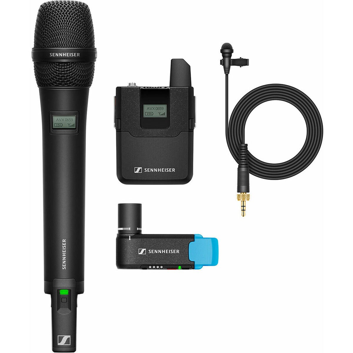 Sennheiser AVX-Combo SET Kablosuz El ve Yaka Mikrofonu Sistemi