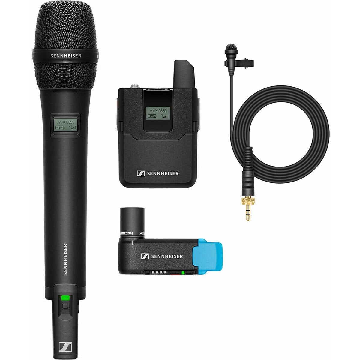 Sennheiser AVX-Combo SET Kablosuz El ve Yaka Mikrofonu Sistemi