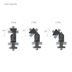SmallRig 4886 Döner ve Eğim Ayarlanabilir Monitör Desteği 1/4''-20 Vida