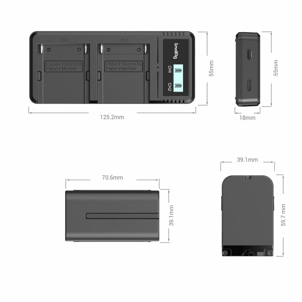 SmallRig 4086 NP-F970 – detay görseli SmallRig 4086 NP-F970 detay görseli