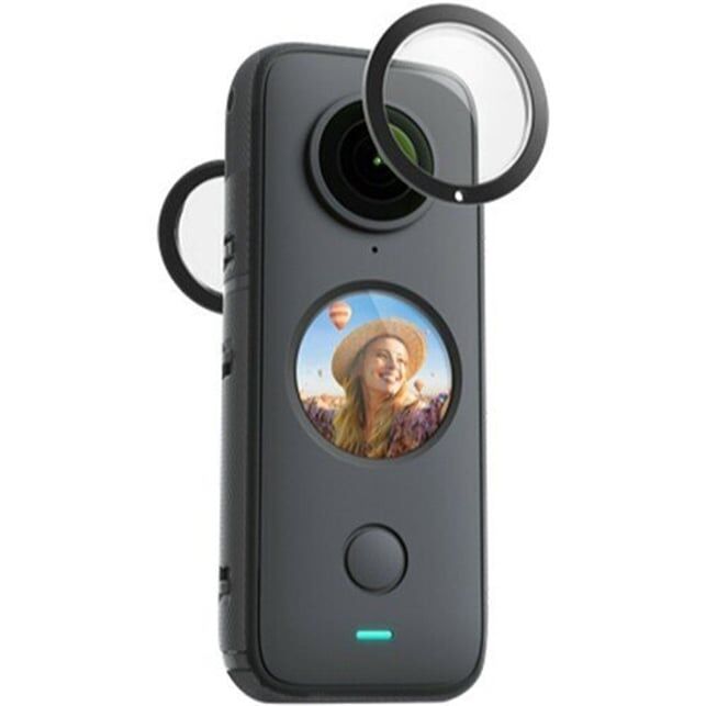 Insta360 ONE X2 Sticky Lens Guards – farklı açıdan görünüm Insta360 ONE X2 Sticky Lens Guards farklı açıdan görünüm