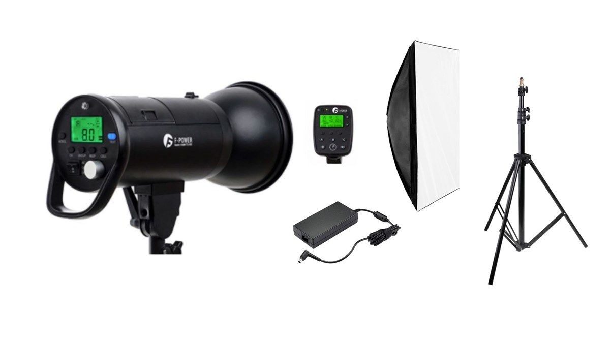 F-Power 500W Akülü Paraflaş HSS (1/8000) ( ELEKTRİK ADAPTÖRLÜ )