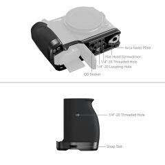 SmallRig 5466 Nikon ZR  için Silikon Saplı  L Şekilli Montaj Plakası