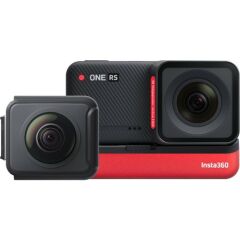 INSTA360 One Rs Twin Edition Aksiyon Kamera + 120 cm Selfiestick + Sandisk 64GB Micro Sd