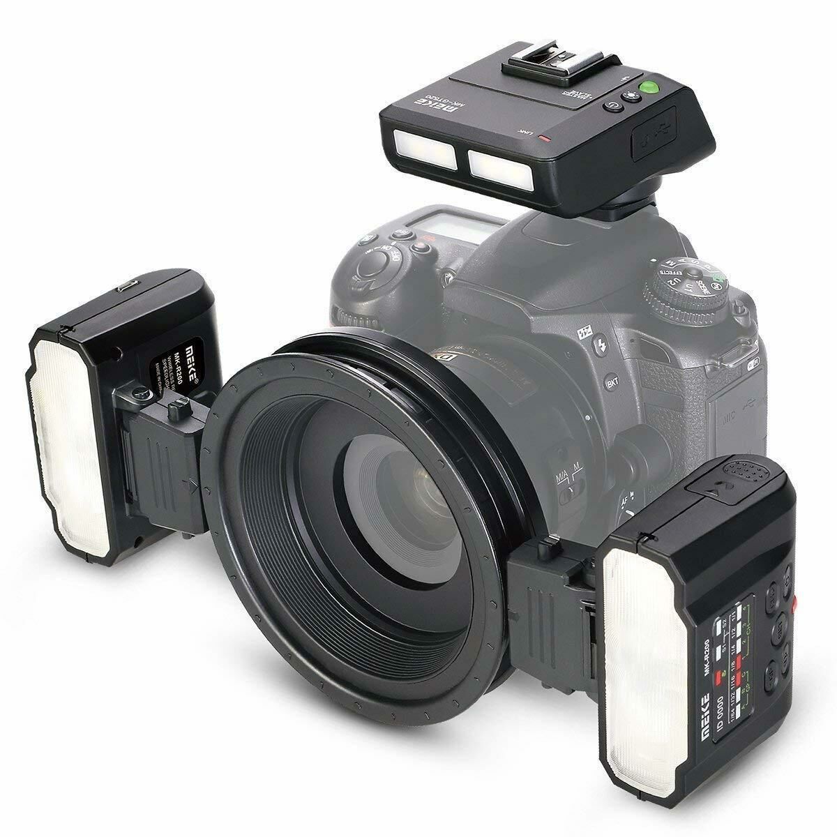 Meike MK-MT24N Nikon Uyumlu Macro Twin Light Flaş