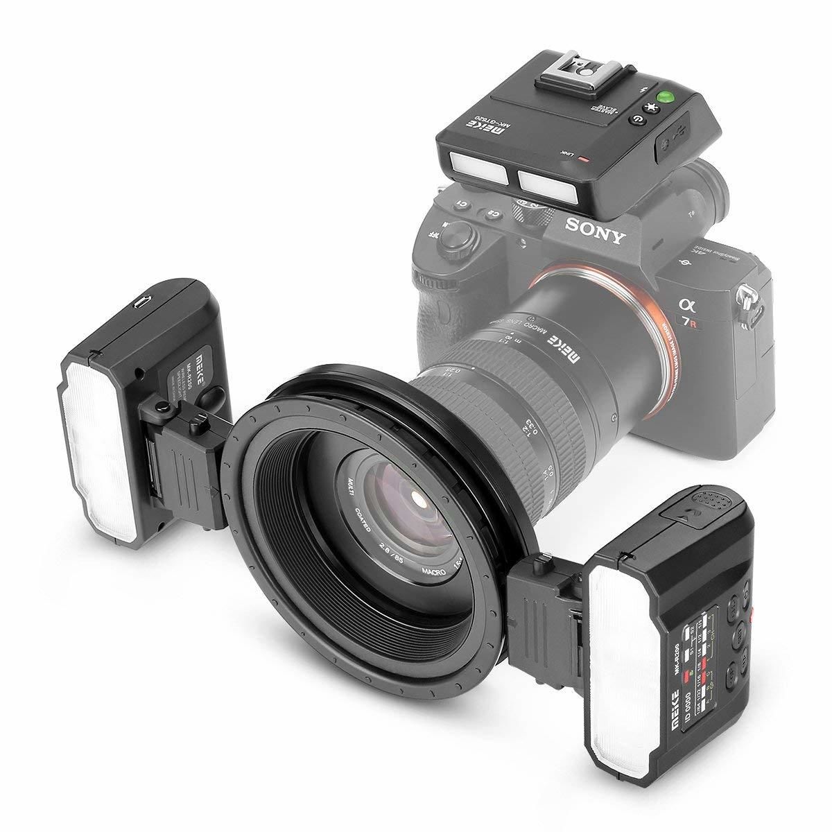 Meike MK-MT24S Sony Uyumlu Macro Twin Light Flaş