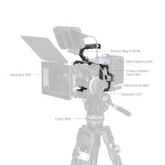 SmallRig 4574B  Blackmagic Design Cinema 6K  için  Temel Kafes Kiti