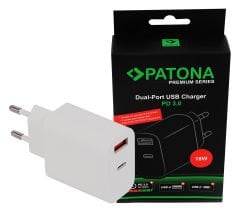 Patona Premium PD18W Dual Port Usb Charger Adaptör PD3.0 2584