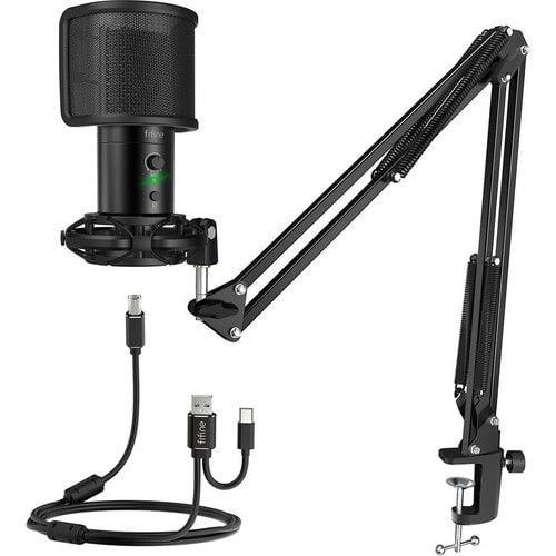 Fifine T683 USB Condenser Mikrofon Kayıt Seti