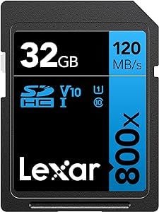 Lexar 32GB High Performance 800x UHS-I SDHC Hafıza Kartı