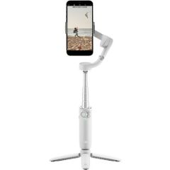 DJI OM 5 - 3 Eksenli Akıllı Telefon Dengeleyici, Dahili Uzatma Çubuğu, Tripod, iPhone ve Android Cihazlarla VLog Çekimi, Gri