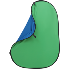JINBEI 1.5 * 2m Chromakey Yeşil / Mavi 2'in1 Kumaş Katlanabilir Arka Plan