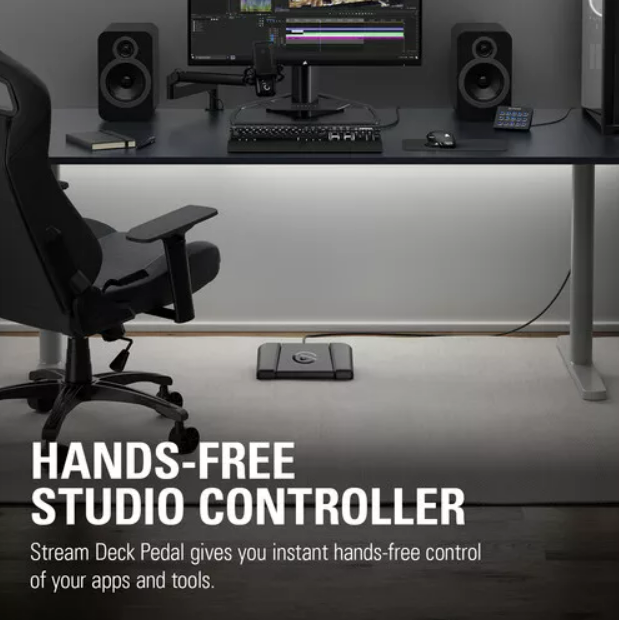 Elgato Stream Deck Ayak Pedalı yakın plan görseli