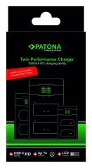 Patona Fujifilm NP-W126 Premium Twin Performance İkili USB Şarj Aleti Cihazı