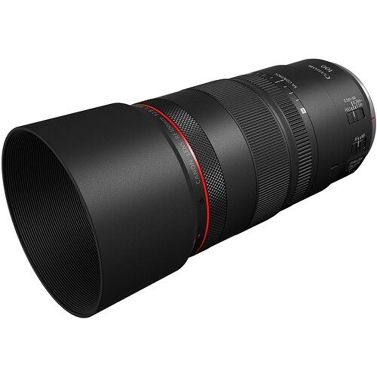 Canon RF 100mm f / 2.8L Macro IS USM – farklı açıdan görünüm Canon RF 100mm f / 2.8L Macro IS USM farklı açıdan görünüm