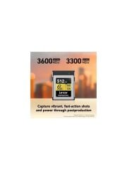 Lexar 512GB Professional GOLD CFexpress 4.0 Type B Memory Card