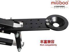 Miliboo MYB501 3.1m Alüminyum Kamera bomlu vinç Kol Katlanabilir Extanble Kompakt 75mm ve 65mm Kase Boyutu DSLR için kamera Yük 8 kg