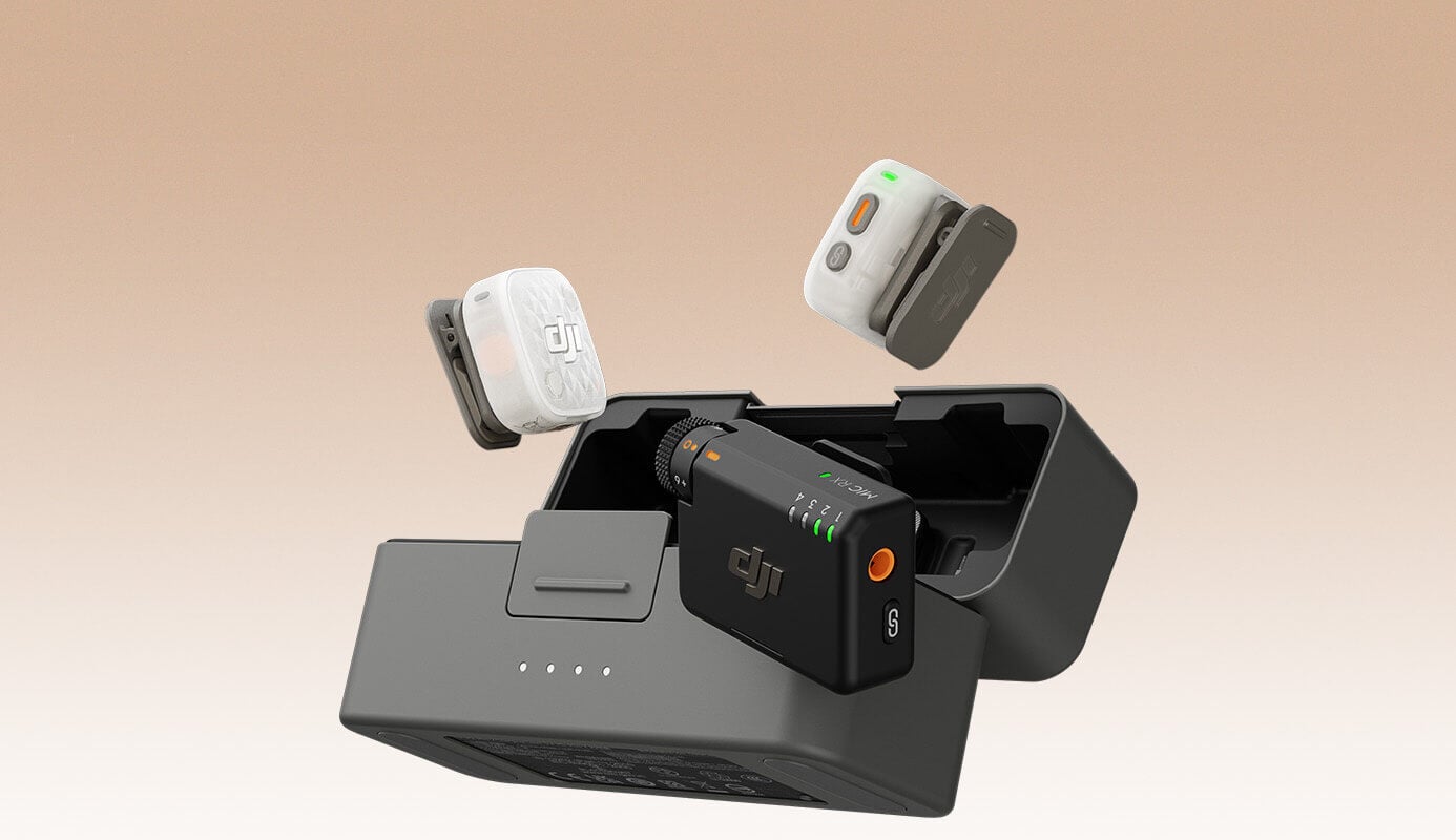 DJI Mic Mini 2S farklı açıdan görünüm