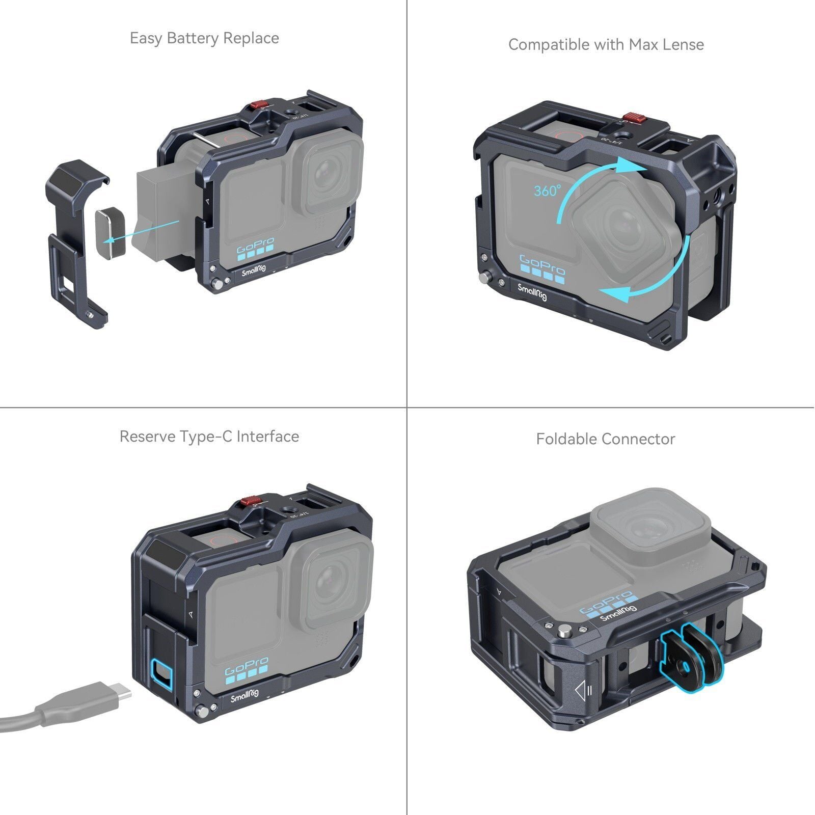 SmallRig 3084C GoPro Hero yakın plan görseli