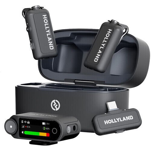 Hollyland Lark Max 2 Combo 2 Kişilik Kablosuz Yaka Mikrofonu