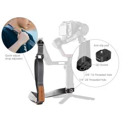 SmallRig 4118 DJI RS 4 / RS 4 Pro / RS 3 / RS 3 Pro / RS 2 için  Ağırlık Azaltıcı Omuz Askısı