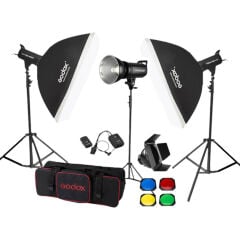 Godox SK400II 400 Watt 3'lü Stüdyo Paraflaş Seti