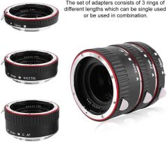 OEM  Extension Tüp Otomatik Makro Uzatma Tüpü Seti C.AF Canon için