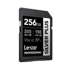 Lexar 256GB Profesyonel Silver Plus UHS-I SD Hafıza Kartı