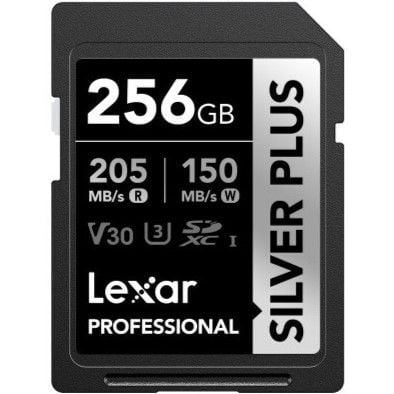 Lexar 256GB Profesyonel Silver Plus UHS-I SD Hafıza Kartı