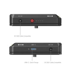 SmallRig 4340 NP-F Pil  Montaj Plakası Kiti LP-E6NH Sahte Pil Güç Kablosu  İle
