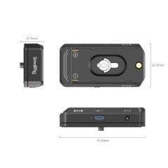 SmallRig 4340 NP-F Pil  Montaj Plakası Kiti LP-E6NH Sahte Pil Güç Kablosu  İle