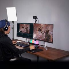 Gdx P300T BiColor Tekli Profesyonel Youtuber 80W Tekli Masaüstü Yayıncı Işık Seti