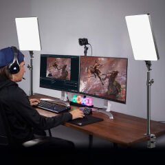 Gdx P300T BiColor İkili Profesyonel Youtuber 80W Masaüstü Yayıncı Işık Seti