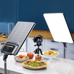 Gdx P300T BiColor Profesyonel Tekli Youtube Yemek Videosu Makyaj Kuaför Işığı 80 Watt LED Video Panel Sürekli Işık