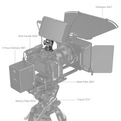 SmallRig 4487 HawkLock H21 NATO Kelepçeli Hızlı Çıkarma Monitör Desteği